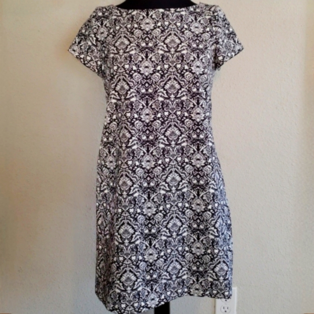 Zara Woman Floral Damask Dress